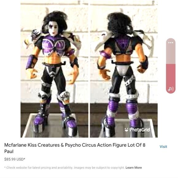 Kiss 1998 McFarlane phyco circus action figure, like brand new, no box,no flaws - Picture 1 of 6